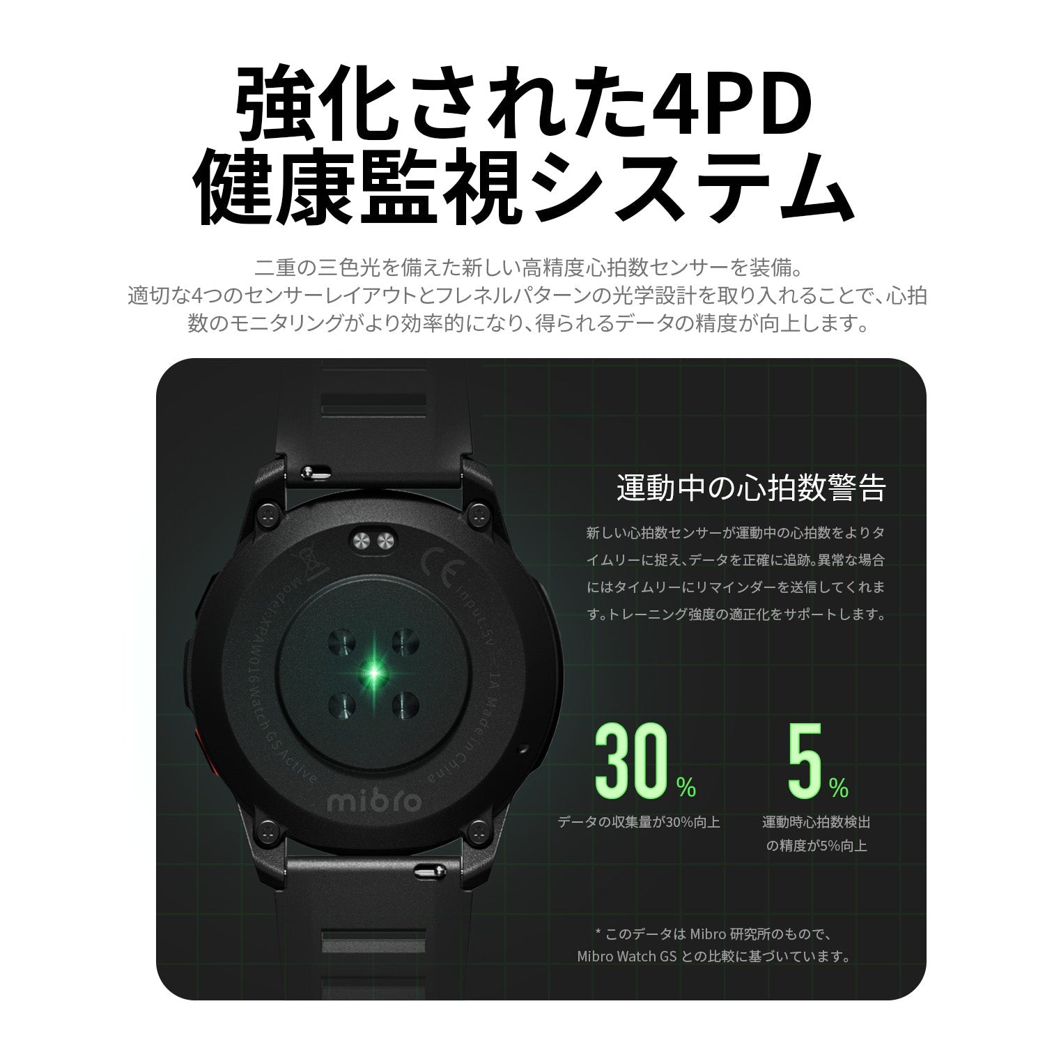 Mibro GS Active - スマートウォッチMibro日本公式サイト - Mibro GS Active - sp380010-C23-RSL