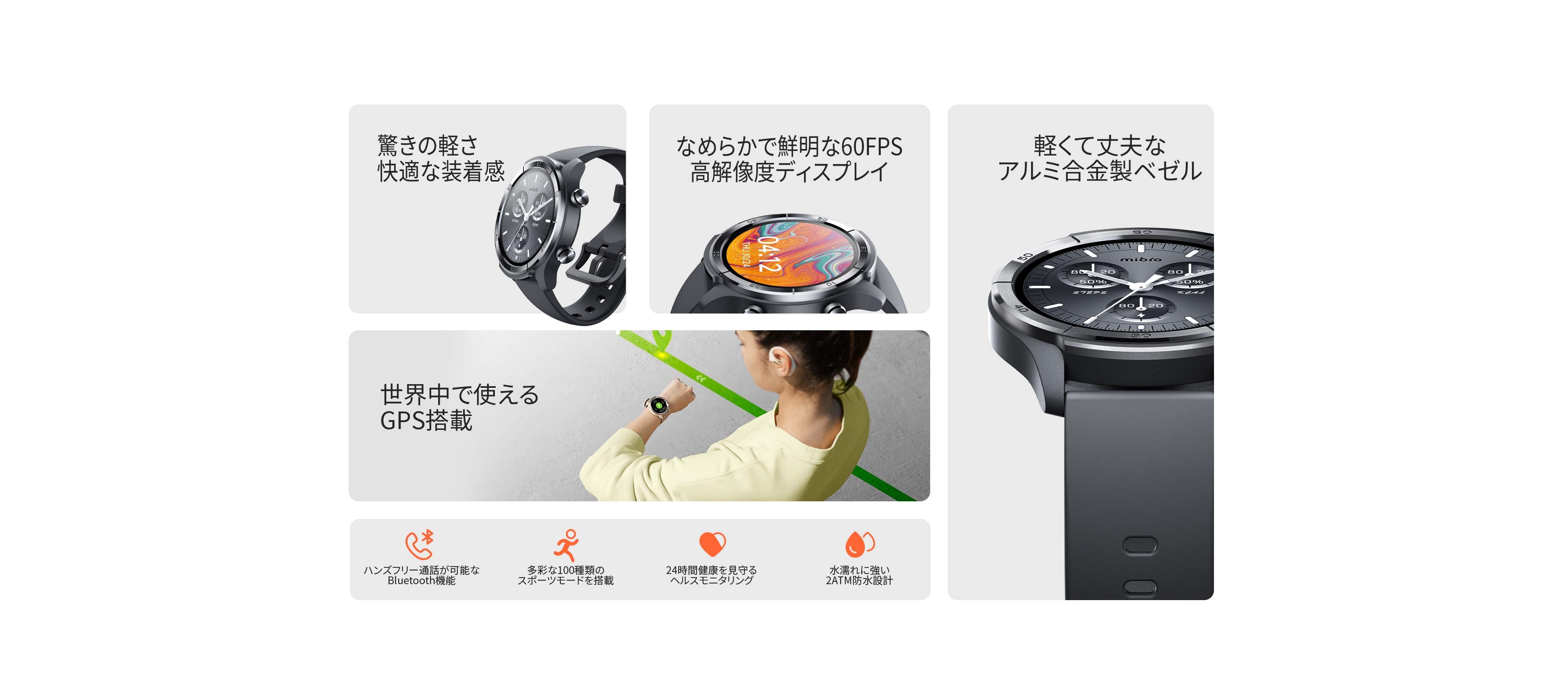 Mibro A3専用 強化保護フィルム（2枚セット）｜スマートウォッチ画面