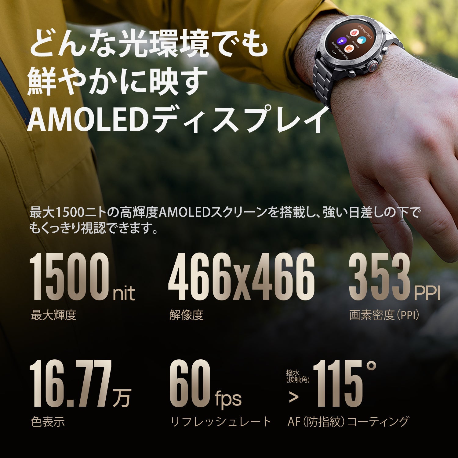 【公式限定】Mibro GS Explorer S チタン S - Ti - スマートウォッチMibro日本公式サイト - 【公式限定】Mibro GS Explorer S チタン S - Ti - sp380016-C245