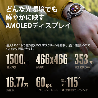 【公式限定】Mibro GS Explorer S チタン S - Ti - スマートウォッチMibro日本公式サイト - 【公式限定】Mibro GS Explorer S チタン S - Ti - sp380016-C245