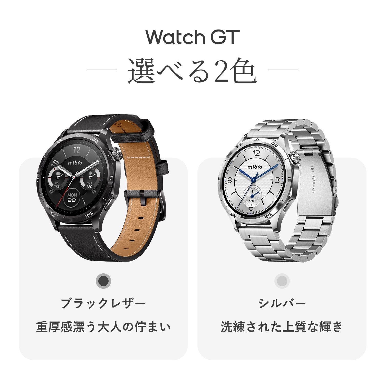 Mibro Watch GT - スマートウォッチMibro日本公式サイト - Mibro Watch GT - sp380017-C240